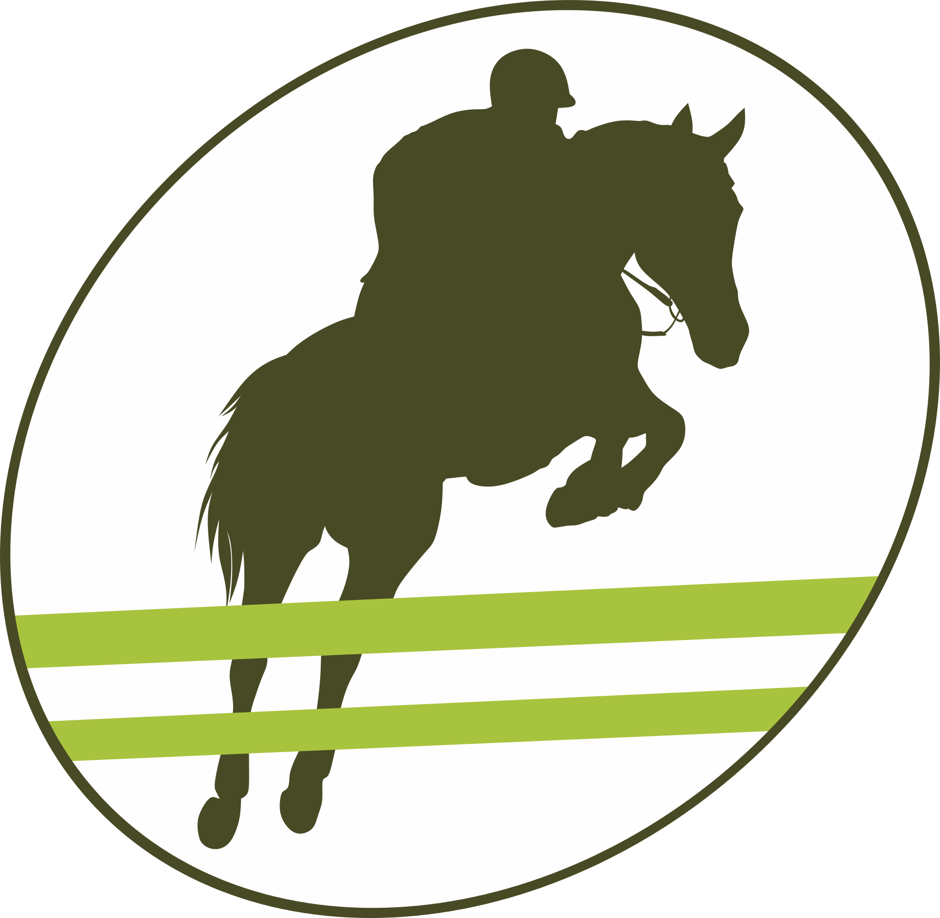 Horse Racing Equestrian Clip Art - Horse Jumping Silhouette Free - Png Download (1920x1876), Png Download