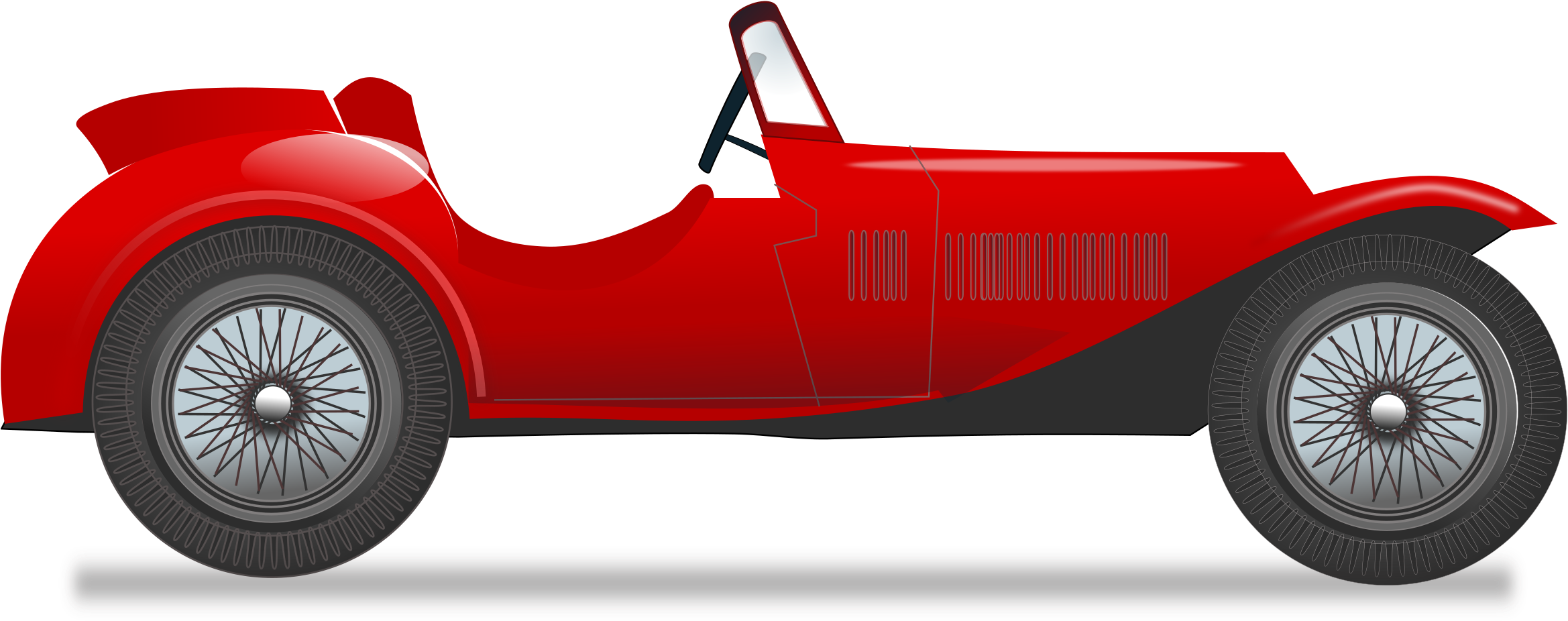Sprint Car Racing Clipart Image Free Rc Car Clipart - Racing Vintage Car Clip Art - Png Download (2400x960), Png Download