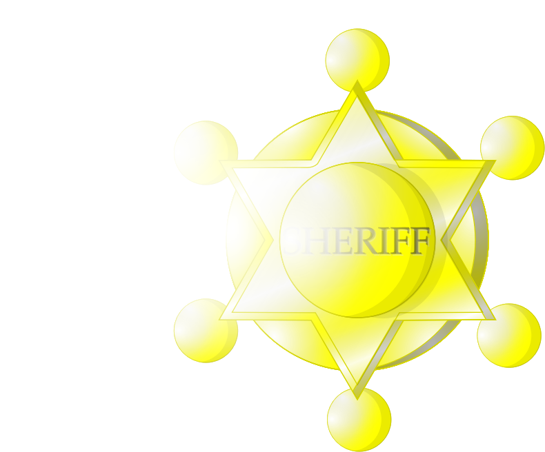 Sheriff Star Celso Junio - Sheriff Clipart (800x800), Png Download