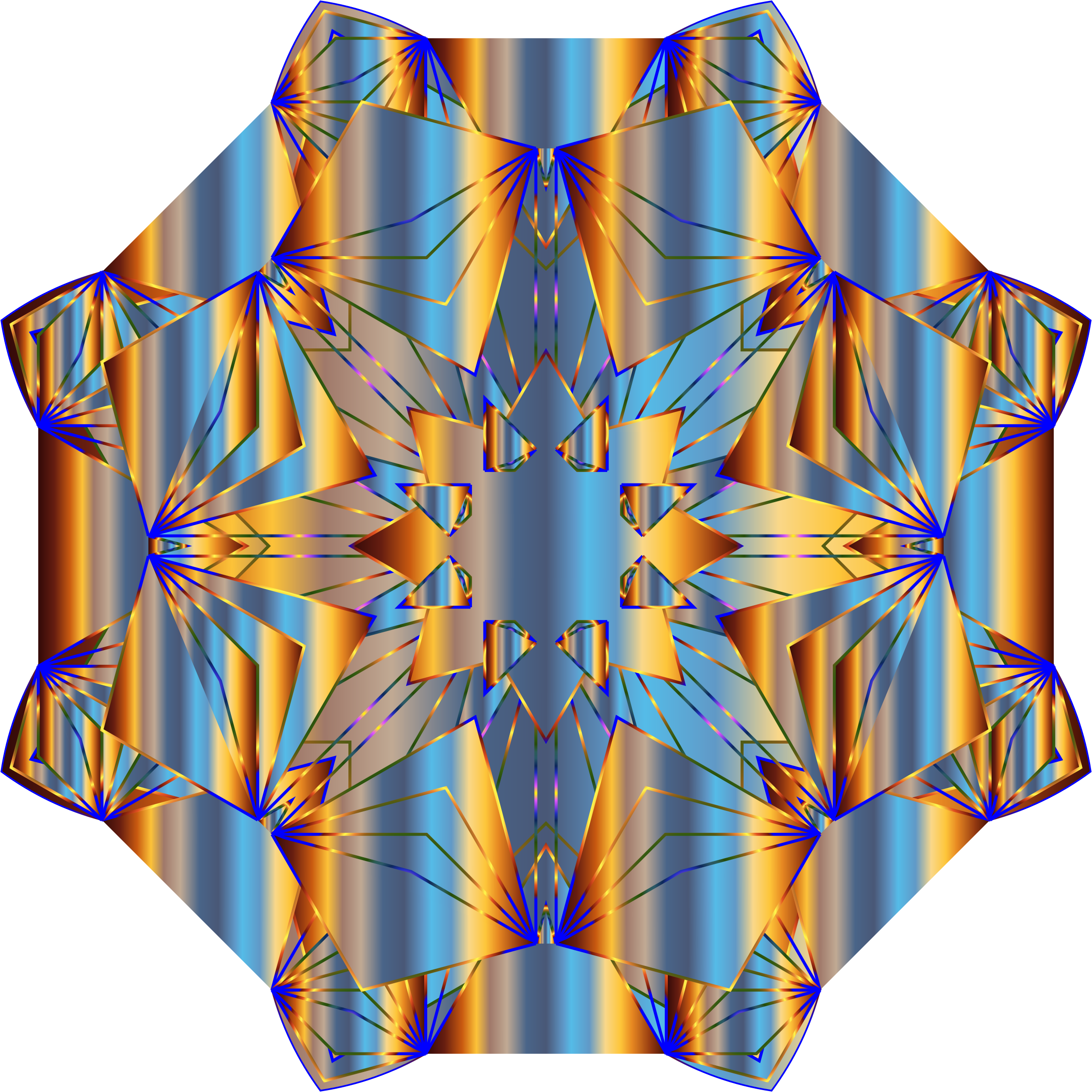 Chromatic Star Mandala Clip Arts - Illustration - Png Download (2288x2288), Png Download
