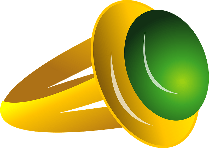Emerald Ring Clipart - Inflatable - Png Download (800x567), Png Download