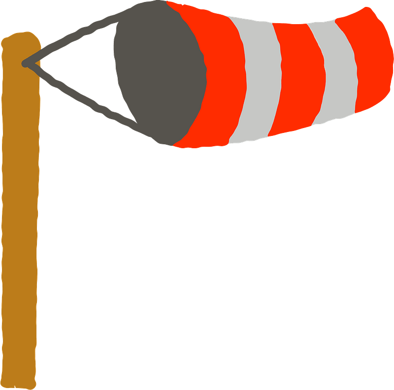 Windsock Clipart - Png Download (800x792), Png Download