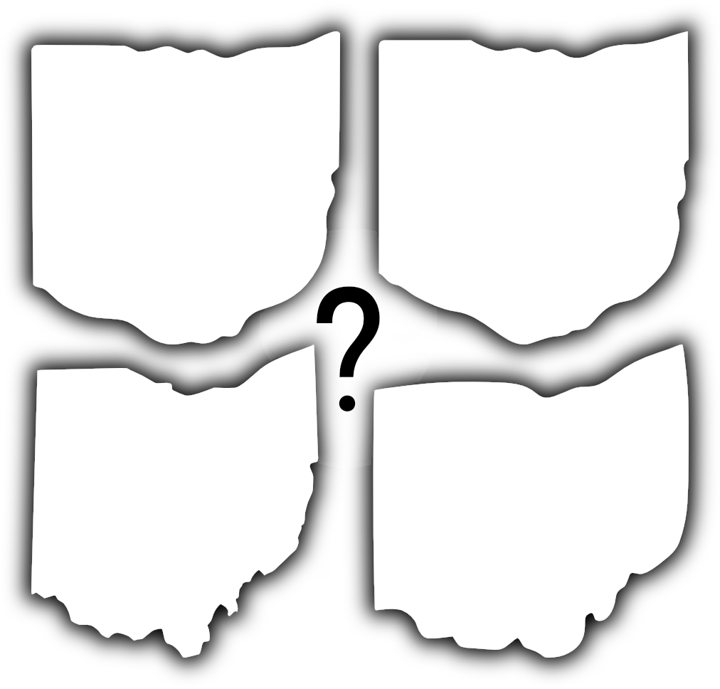Vector Ohio Black And White - Ohio's Shape Clipart (1012x968), Png Download
