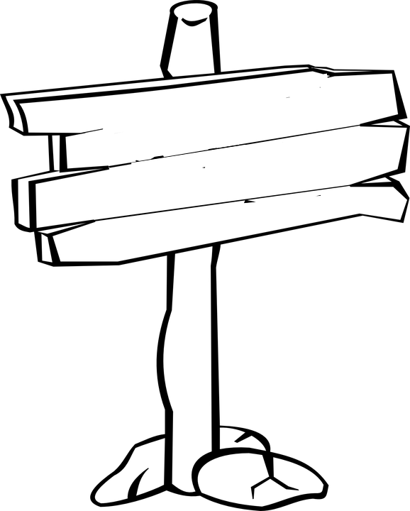 Art Postal, Man Birthday, Wooden Signs, Free Images, - Wooden Sign Clip Art Black And White - Png Download (578x720), Png Download