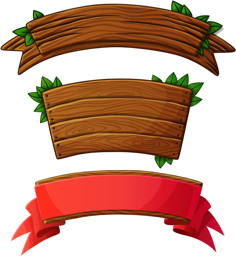 Logo Wood Banner Plank Sign Png Download Free - Cartoon Wood Sign Png Clipart (800x894), Png Download