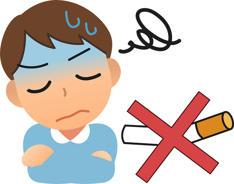Man Non Smoking Cigarette Clipart - Varenicline - Png Download (800x632), Png Download
