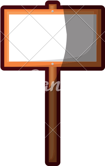 Wooden Clipart Billboard - Sign - Png Download (800x800), Png Download