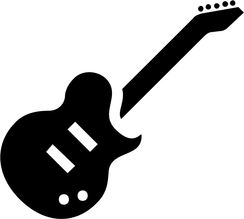Rock Music Png - Rock Guitar Icon Png Clipart (800x720), Png Download