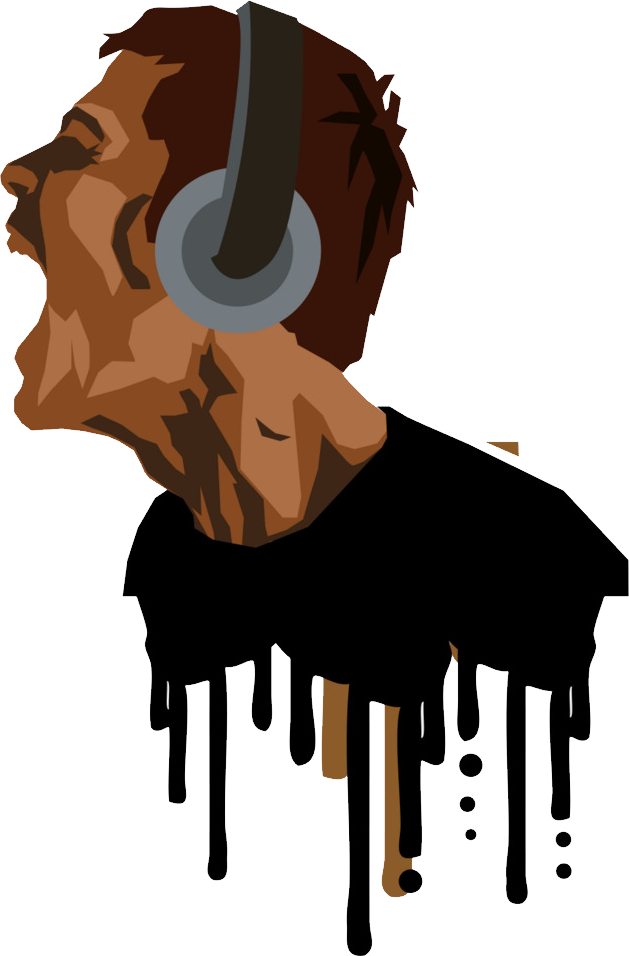 Rock Music Png - Headphones Music Logo Png Clipart (629x956), Png Download