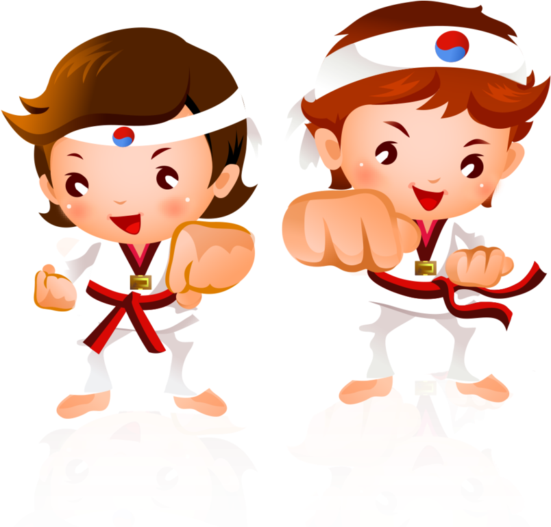 Taekwondo Martial Arts Karate Sport - Taekwondo Tiger Birthday Party Clipart - Png Download (861x768), Png Download