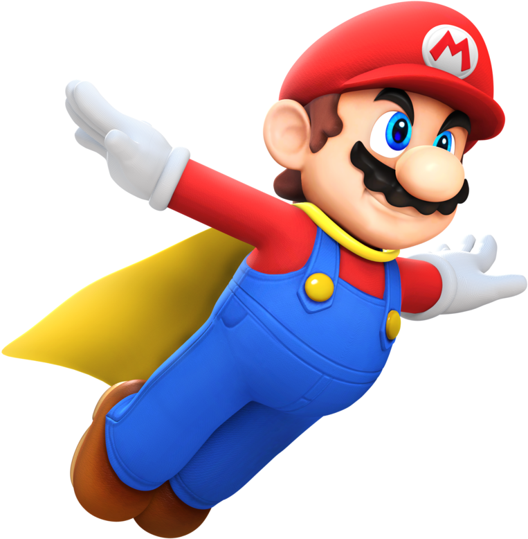 Transparent Flying Superhero Png - Aesthetic Mario Png Clipart (763x778), Png Download