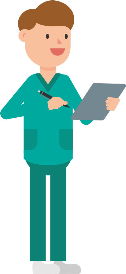 Transparent Clipboard Cartoon - Doctor And Nurse Cartoon - Png Download (2000x1126), Png Download