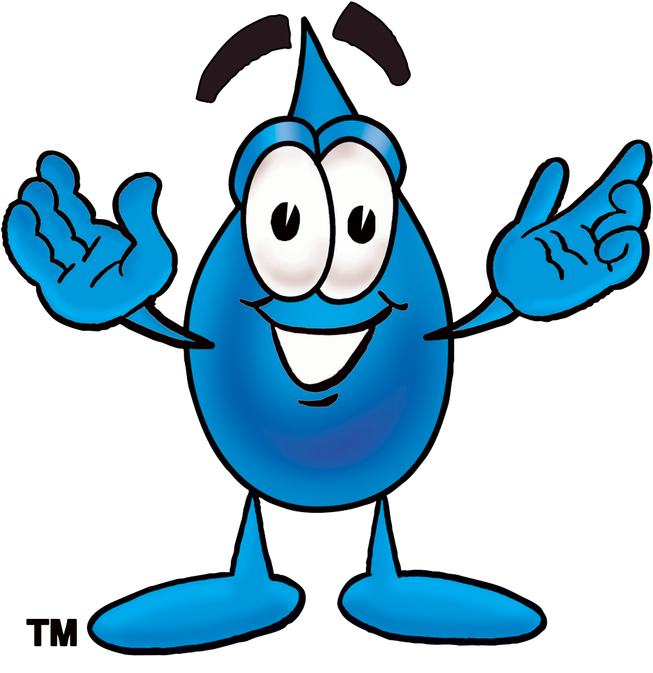 Washing Hand Clipart Jpg Black And White Library Wash - Water Drop Cartoon - Png Download (1000x1041), Png Download