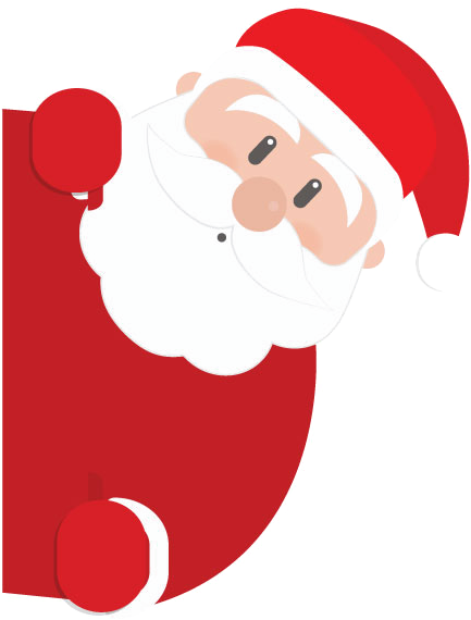 Christmas Santa Village Day Clipart - Transparent Santa Png (612x609), Png Download