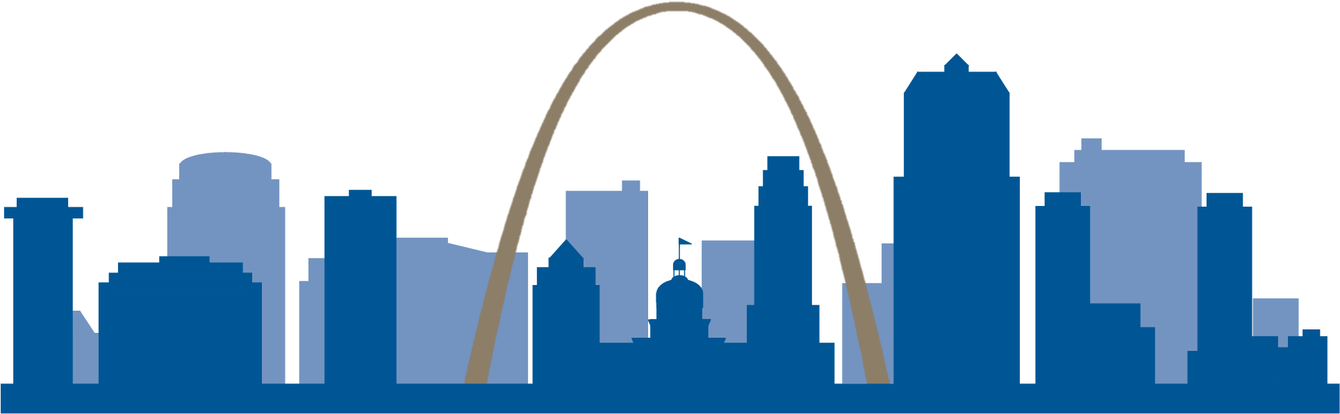 Louis Area Business Health Coalition - St Louis Arch Svg Clipart (1928x693), Png Download