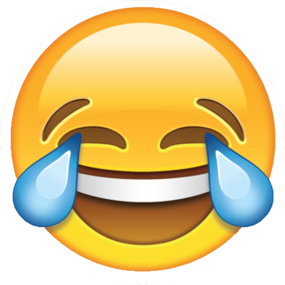 Laughter Cry Emoji Png Clipart (999x1000), Png Download