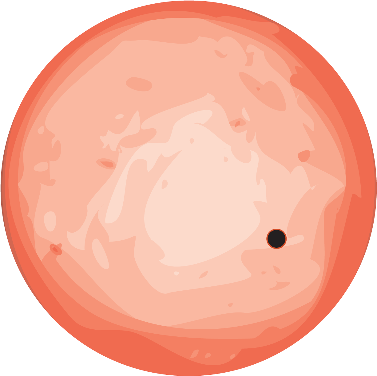 Free Cartoon Venus Planet - Planet Png Cartoon Clipart (1226x1225), Png Download