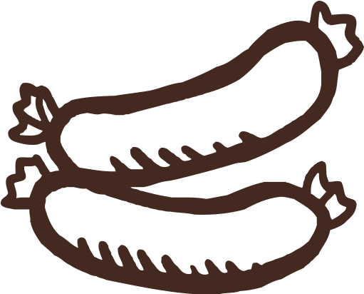 Turkey Jerky Clipart Svg Taste Of Utah - Sausage Black And White Png Transparent Png (600x600), Png Download