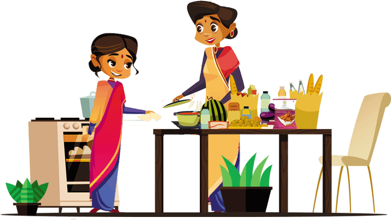 Illaall Sweets And Snacks - Cartoon Clipart (800x500), Png Download