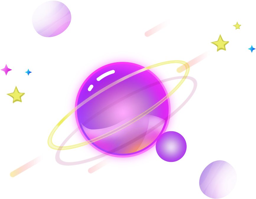 Ftestickers Clipart Galaxy Stars Planets Transparent - Galaxy Stars Clip Art - Png Download (1024x1024), Png Download