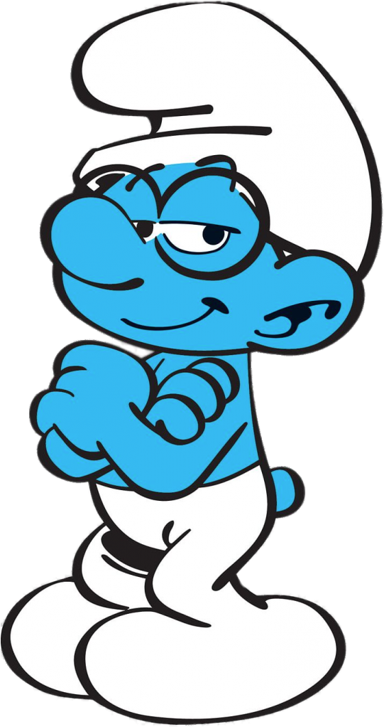 Brainy Smurf Papa Smurf Clipart (549x1024), Png Download