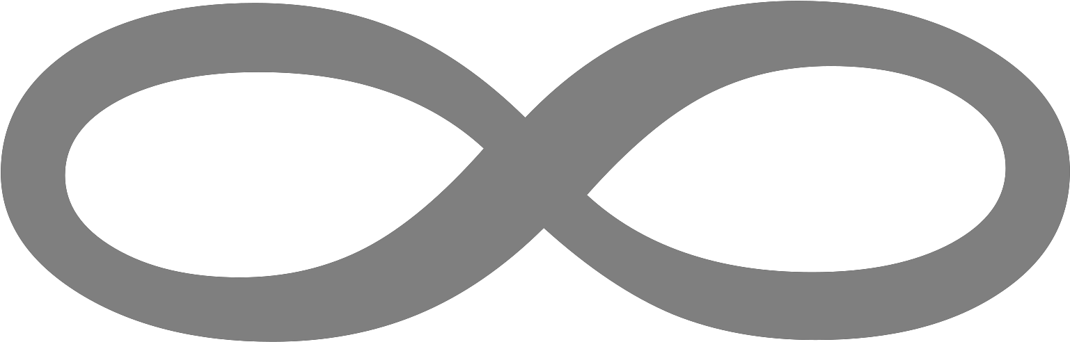 Black And White Infinity Sign Clipart - Png Download (1600x1600), Png Download