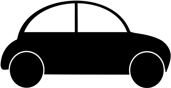 Simple Car Silhouette - Car Silhouette Clipart (600x600), Png Download