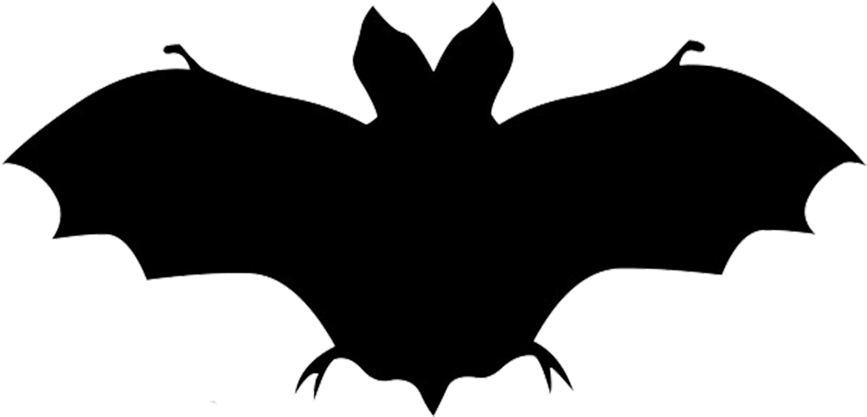 Bat Silhouette At Getdrawings - Transparent Bat Clip Art - Png Download (1292x681), Png Download