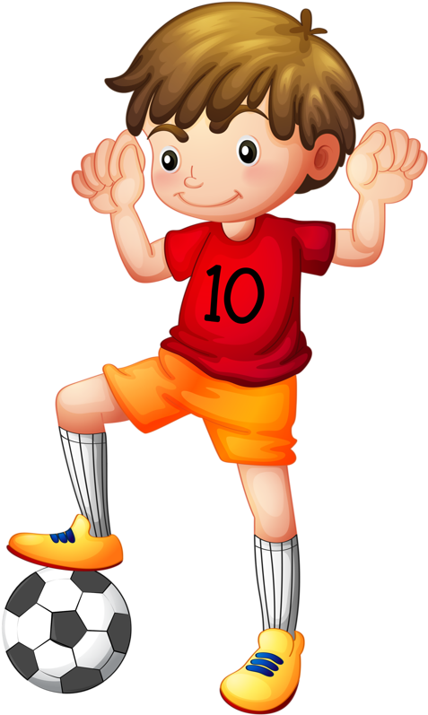 Boy Football Clipart - Png Download (484x800), Png Download