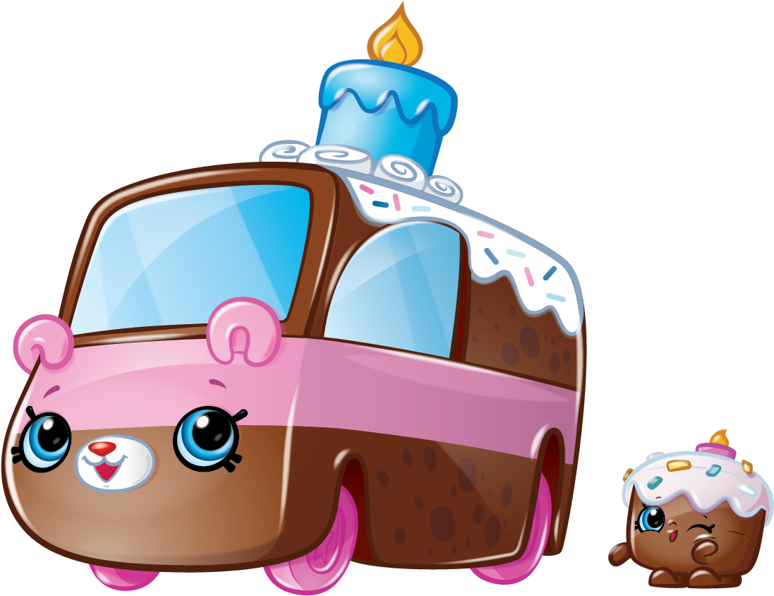 Shopkins Cutie Cars Happy B Clipart (1097x844), Png Download
