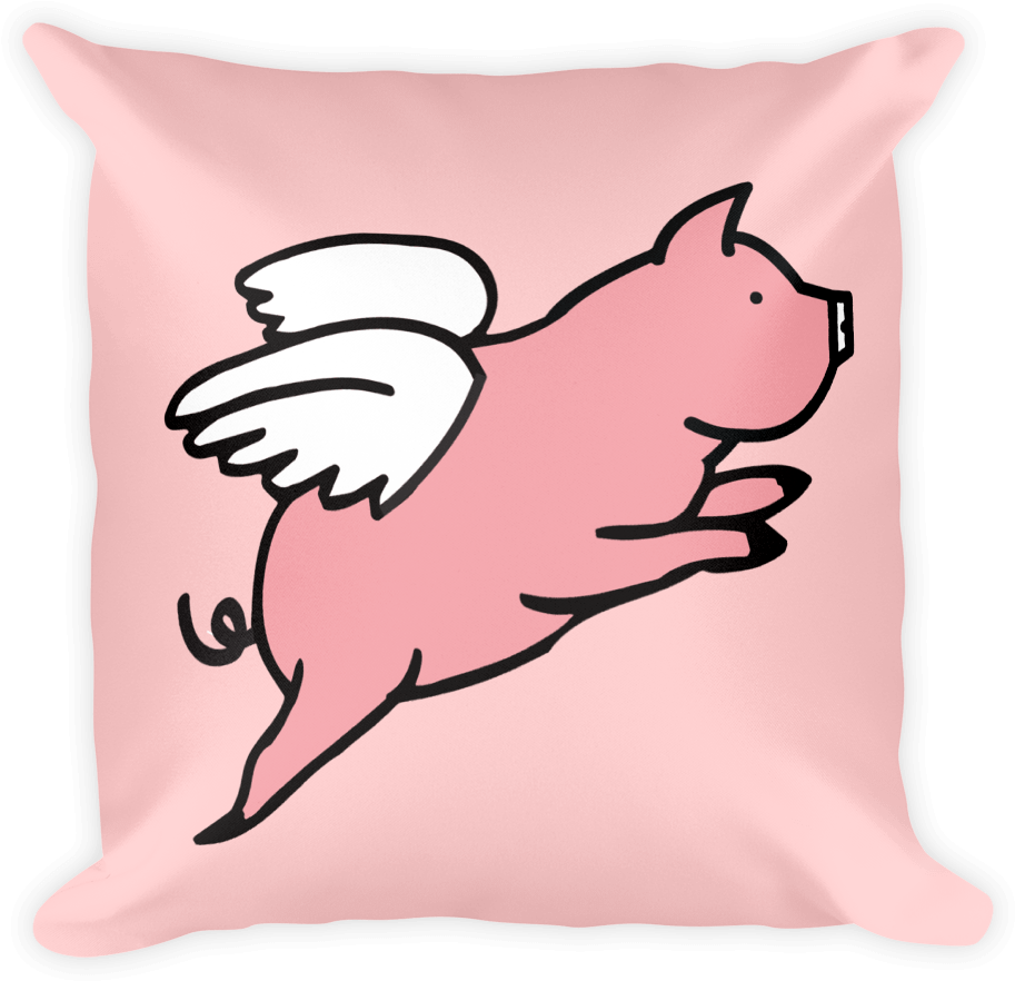 Flying Pigs Clipart (1000x1000), Png Download