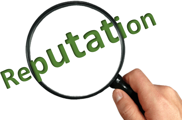 Your Reputation Is Under A Magnifying Glass - Magnifying Glass Clipart (814x547), Png Download