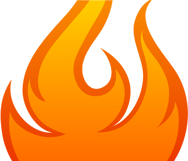 Hot Wheels Flame Clipart (736x631), Png Download