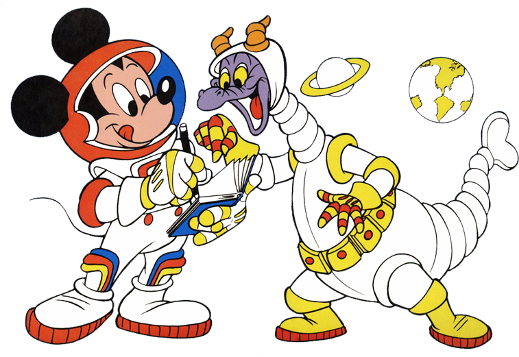 Mickey Mouse And Pals Clipart - Minnie Mouse Going To School - Png Download (768x520), Png Download