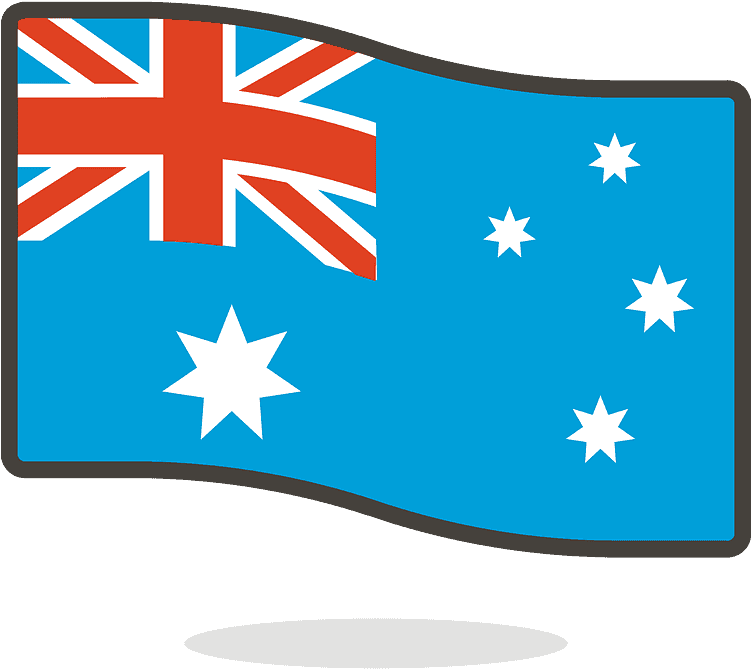 Australia Flag Emoji Clipart - Australian Flag - Png Download (800x800), Png Download