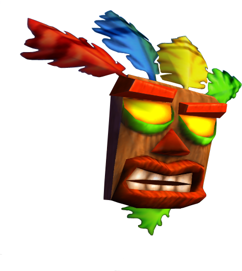 Crash Nitro Kart Aku Aku Clipart (570x560), Png Download