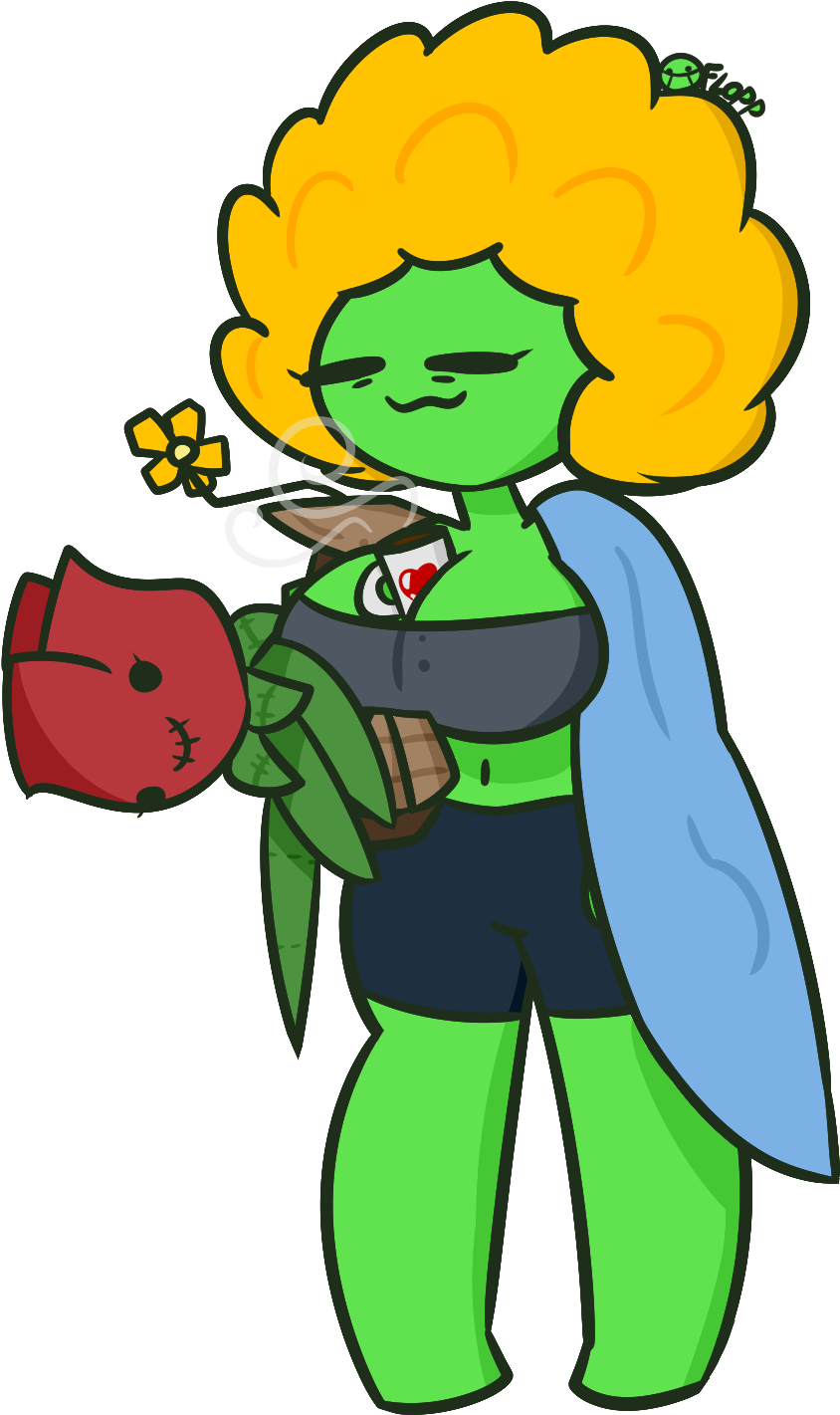 Sleepover Deidra - Cartoon Clipart (850x1420), Png Download