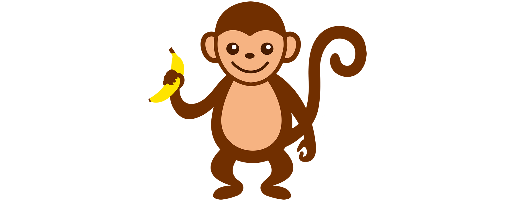 Childcare/daycare In Oakville Ontario - Monkey Clipart Transparent Background - Png Download (1833x703), Png Download