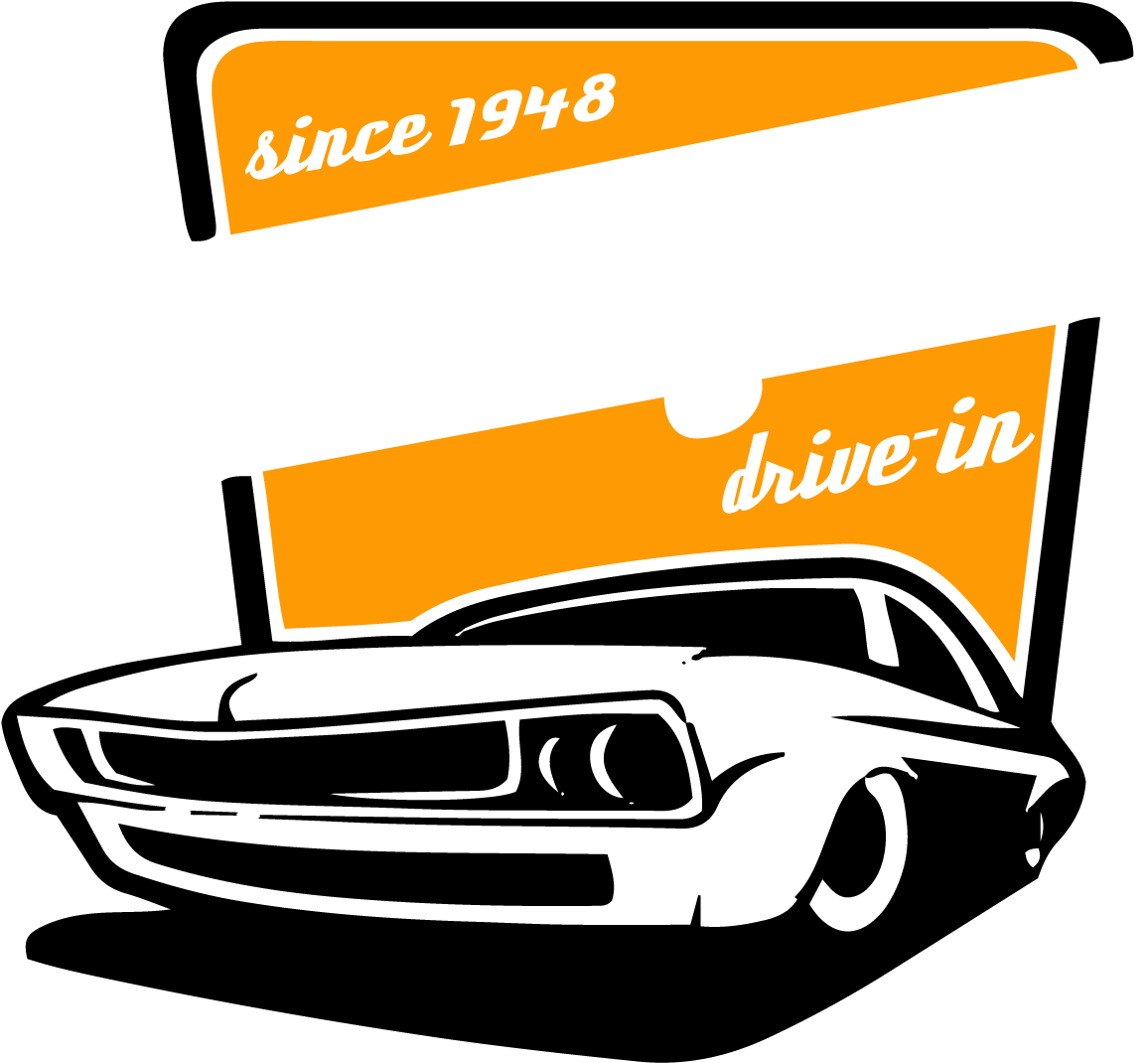 Drive In Theatre Logo Clipart (1186x1124), Png Download