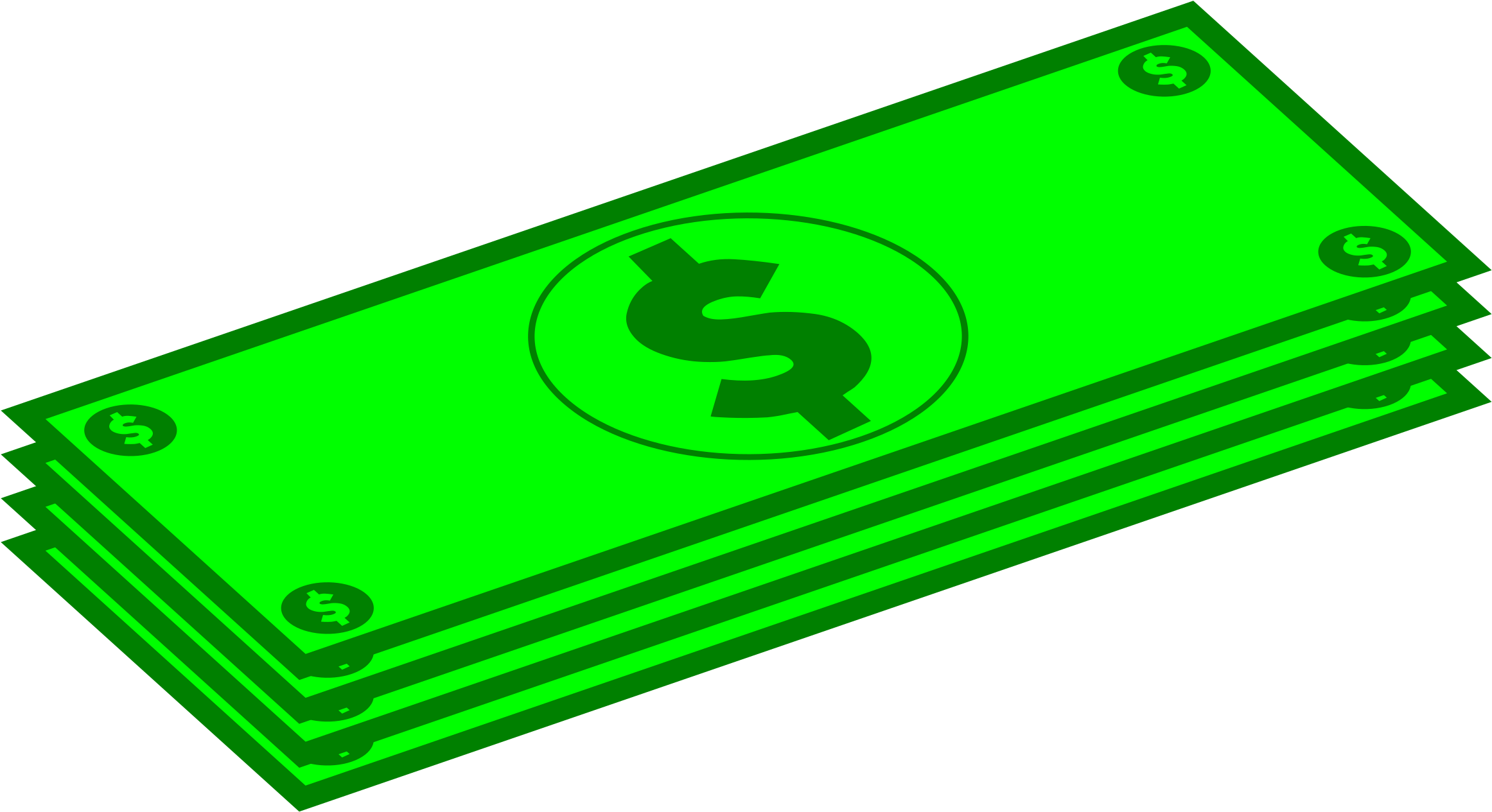 United States Dollar United States One Dollar Bill - Dollars Clipart - Png Download (2323x1265), Png Download