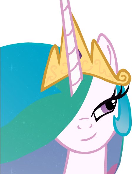 Princess Celestia Face Clipart (580x586), Png Download