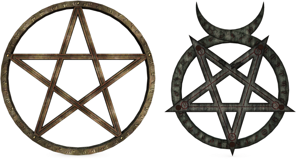 Pentacle Wicca Pentagram Altar Witchcraft - Pentacle Png Clipart (1024x552), Png Download