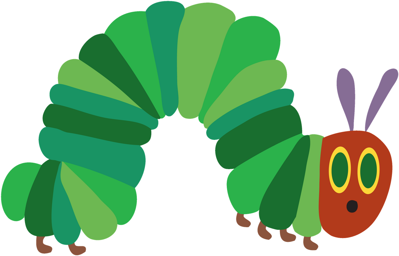 Les Roquetes English Blog - Clipart Very Hungry Caterpillar - Png Download (1600x1236), Png Download