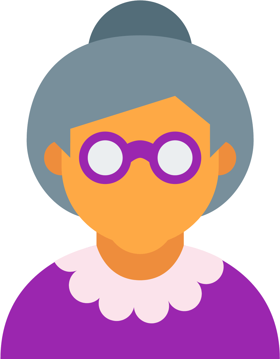 Download Woman Old Icons Age Computer User Grandma - Rocca Scaligera Clipart (1600x1600), Png Download