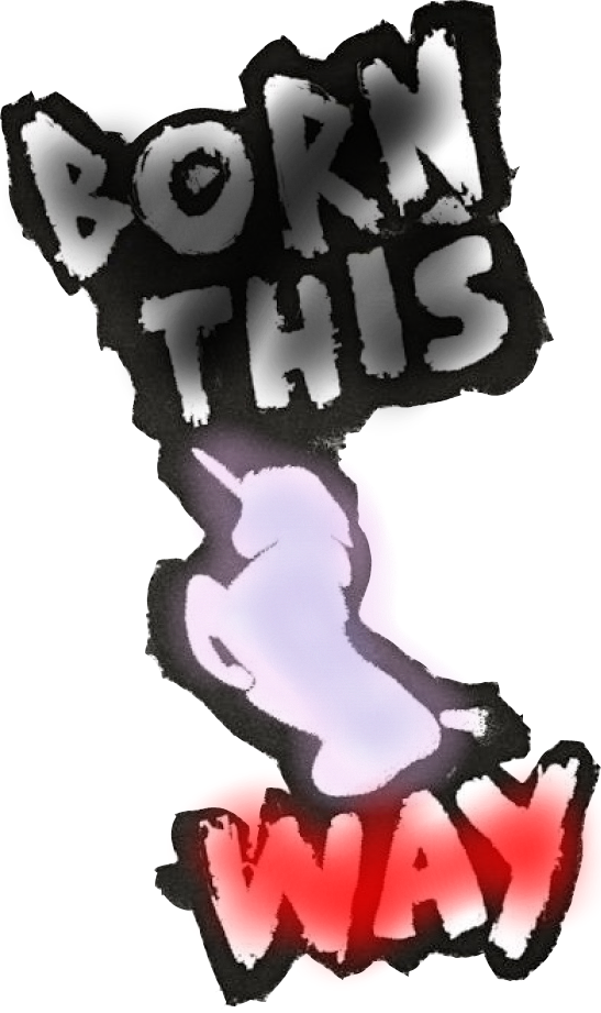 Born This Way Clipart (547x921), Png Download