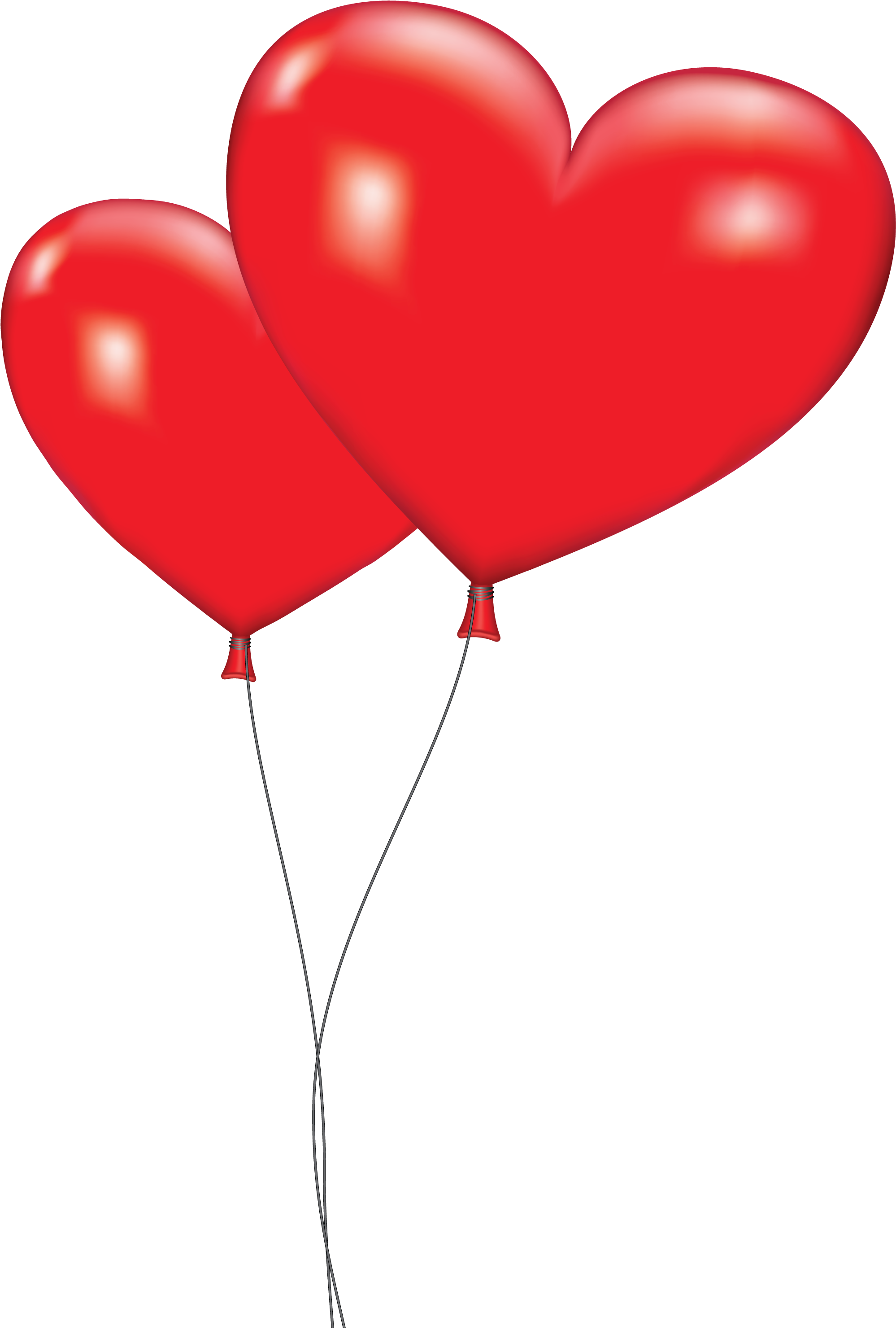 Heart Balloons Clipart - Png Download (2100x3091), Png Download