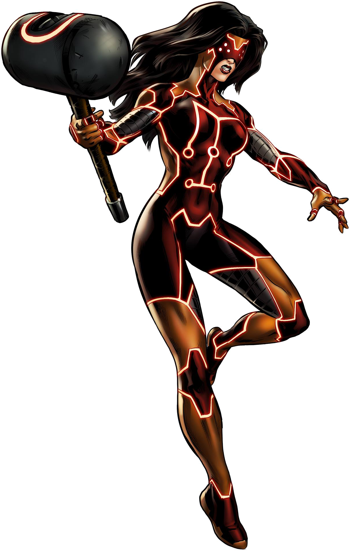 Spider Woman Png Clipart - Heroes Marvel Avengers Alliance Transparent Png (1221x1921), Png Download