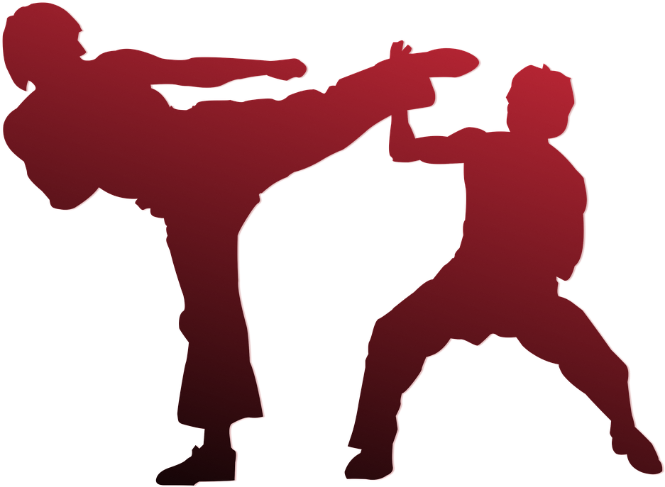 Japanese Martial Arts Karate Self-defense Shotokan - Karate Silhouette Png Clipart (960x712), Png Download