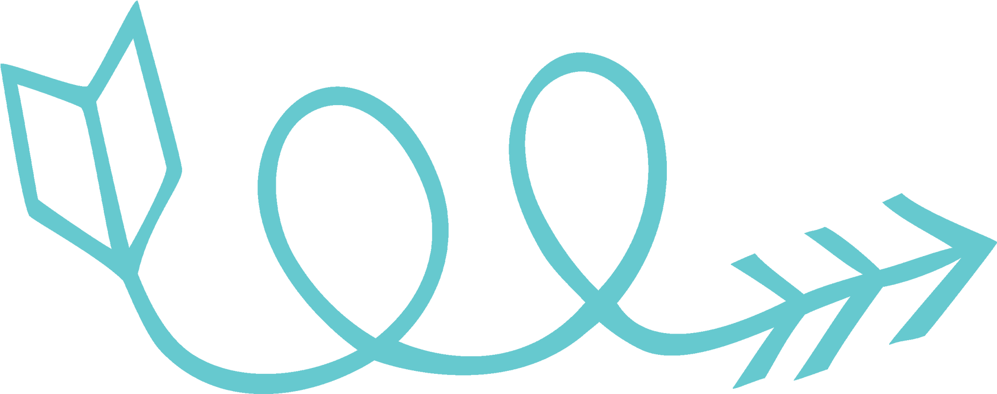 Single Doodle Arrow Clipart - Doodle Arrow Clip Art - Png Download (2000x782), Png Download