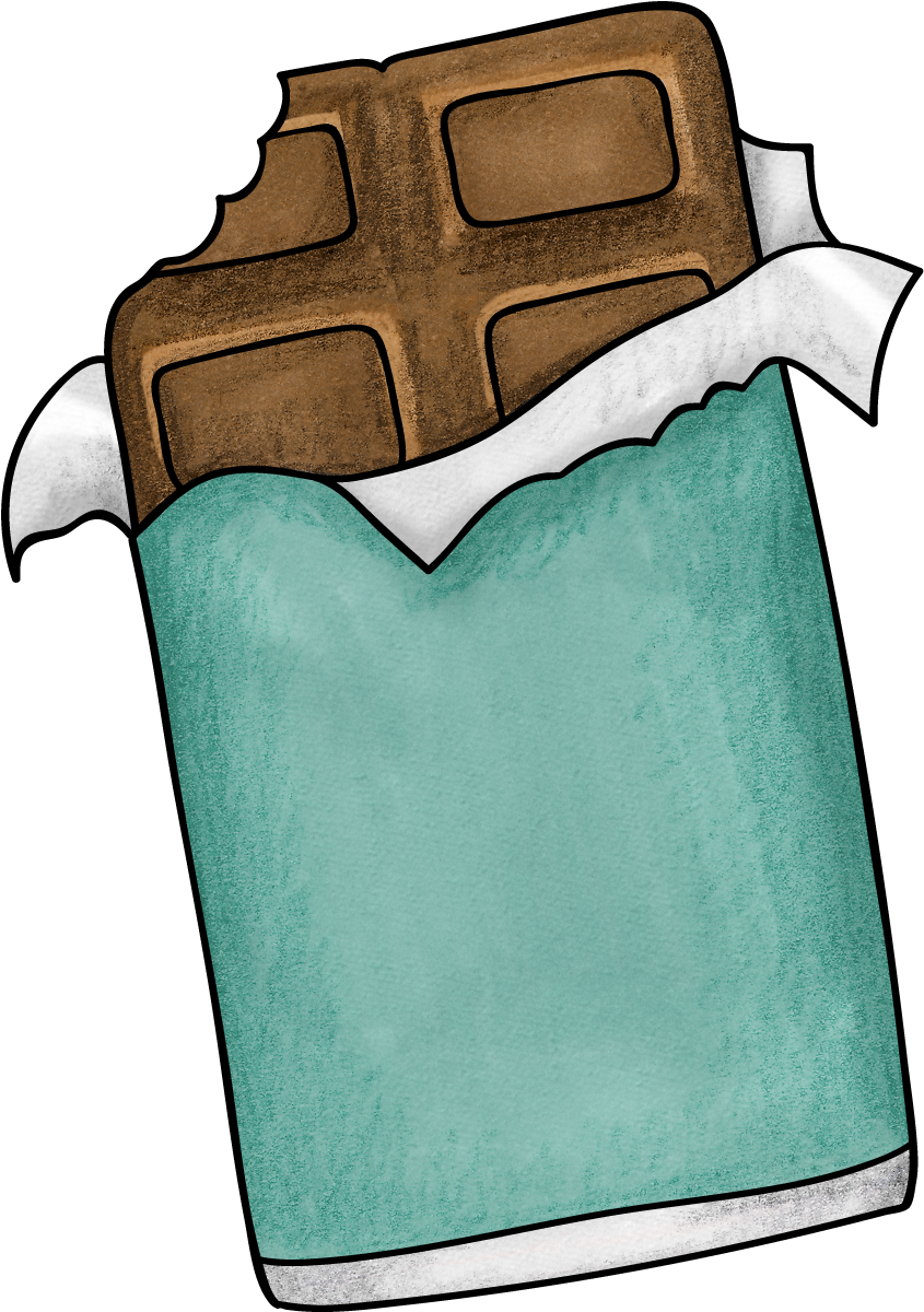 Chocolate Bar Clipart (861x1223), Png Download